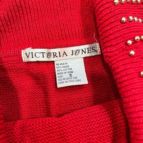 VICTORIA JONES Christmas Sweater Size Small - Picture 8 of 9